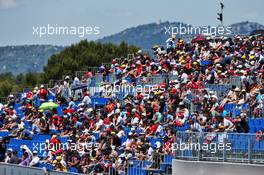 Fans in the grandstand. 22.06.2019. Formula 1 World Championship, Rd 8, French Grand Prix, Paul Ricard, France, Qualifying Day.