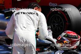 Lewis Hamilton (GBR) Mercedes AMG F1 W10 in qualifying parc ferme. 22.06.2019. Formula 1 World Championship, Rd 8, French Grand Prix, Paul Ricard, France, Qualifying Day.