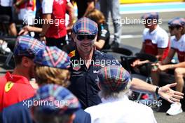 Christian Horner (GBR) Red Bull Racing Team Principal with Jackie Stewart (GBR) on the drivers parade. 23.06.2019. Formula 1 World Championship, Rd 8, French Grand Prix, Paul Ricard, France, Race Day.