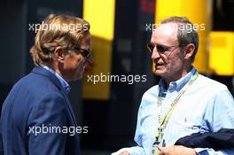 (L to R): Jean-Frederic Dufour, Rolex CEO with Jean-Claude Killy (FRA) Former Ski Racer. 23.06.2019. Formula 1 World Championship, Rd 8, French Grand Prix, Paul Ricard, France, Race Day.