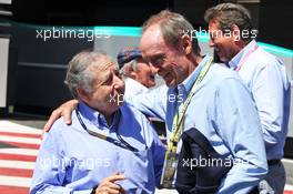 (L to R): Jean Todt (FRA) FIA President with Jean-Claude Killy (FRA) Former Ski Racer. 23.06.2019. Formula 1 World Championship, Rd 8, French Grand Prix, Paul Ricard, France, Race Day.