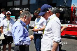 (L to R): Jean Todt (FRA) FIA President with Tommy Hilfiger (USA). 23.06.2019. Formula 1 World Championship, Rd 8, French Grand Prix, Paul Ricard, France, Race Day.