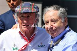 (L to R): Jackie Stewart (GBR) with Jean Todt (FRA) FIA President. 23.06.2019. Formula 1 World Championship, Rd 8, French Grand Prix, Paul Ricard, France, Race Day.