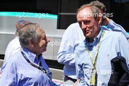 (L to R): Jean Todt (FRA) FIA President with Jean-Claude Killy (FRA) Former Ski Racer. 23.06.2019. Formula 1 World Championship, Rd 8, French Grand Prix, Paul Ricard, France, Race Day.