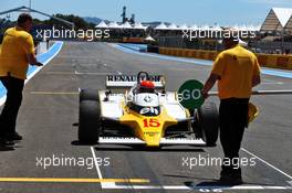 Jean-Pierre Jabouille (FRA) in the 1979 Renault RS10. 23.06.2019. Formula 1 World Championship, Rd 8, French Grand Prix, Paul Ricard, France, Race Day.