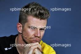 Nico Hulkenberg (GER) Renault F1 Team in the FIA Press Conference. 20.06.2019. Formula 1 World Championship, Rd 8, French Grand Prix, Paul Ricard, France, Preparation Day.