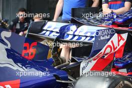 Toro Rosso rear wing. 27.06.2019. Formula 1 World Championship, Rd 9, Austrian Grand Prix, Spielberg, Austria, Preparation Day.