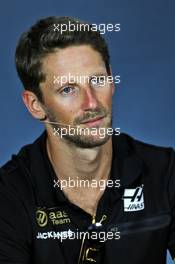 Romain Grosjean (FRA) Haas F1 Team in the FIA Press Conference. 20.06.2019. Formula 1 World Championship, Rd 8, French Grand Prix, Paul Ricard, France, Preparation Day.