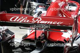 Sauber Rear wing and exauhst. 27.06.2019. Formula 1 World Championship, Rd 9, Austrian Grand Prix, Spielberg, Austria, Preparation Day.