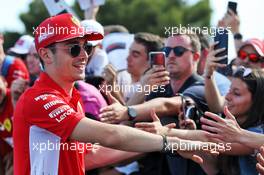 Charles Leclerc (MON) Ferrari with fans. 20.06.2019. Formula 1 World Championship, Rd 8, French Grand Prix, Paul Ricard, France, Preparation Day.