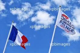 Circuit atmosphere - French flag and circuit flag. 20.06.2019. Formula 1 World Championship, Rd 8, French Grand Prix, Paul Ricard, France, Preparation Day.