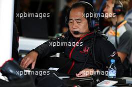 Toyoharu Tanabe (JPN) Honda Racing F1 Technical Director. 12.07.2019. Formula 1 World Championship, Rd 10, British Grand Prix, Silverstone, England, Practice Day.