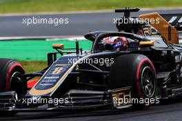 Romain Grosjean (FRA) Haas F1 Team VF-19. 12.07.2019. Formula 1 World Championship, Rd 10, British Grand Prix, Silverstone, England, Practice Day.