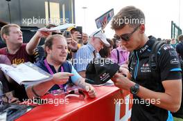 George Russell (GBR) Williams Racing signs autographs for the fans. 12.07.2019. Formula 1 World Championship, Rd 10, British Grand Prix, Silverstone, England, Practice Day.