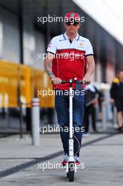 Kimi Raikkonen (FIN) Alfa Romeo Racing. 12.07.2019. Formula 1 World Championship, Rd 10, British Grand Prix, Silverstone, England, Practice Day.