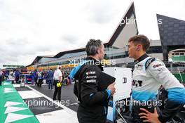 George Russell (GBR) Williams Racing on the grid. 14.07.2019. Formula 1 World Championship, Rd 10, British Grand Prix, Silverstone, England, Race Day.