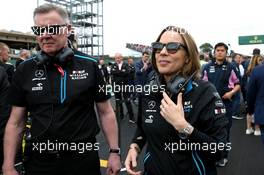 Mike O'Driscoll (GBR) Williams Group CEO with Claire Williams (GBR) Williams Racing Deputy Team Principal. 14.07.2019. Formula 1 World Championship, Rd 10, British Grand Prix, Silverstone, England, Race Day.