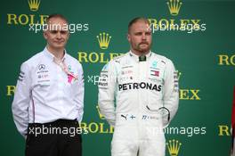 2nd place Valtteri Bottas (FIN) Mercedes AMG F1 W10. 14.07.2019. Formula 1 World Championship, Rd 10, British Grand Prix, Silverstone, England, Race Day.