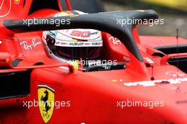 Sebastian Vettel (GER) Ferrari SF90 in parc ferme. 14.07.2019. Formula 1 World Championship, Rd 10, British Grand Prix, Silverstone, England, Race Day.