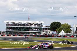 Sergio Perez (MEX) Racing Point F1 Team RP19. 14.07.2019. Formula 1 World Championship, Rd 10, British Grand Prix, Silverstone, England, Race Day.