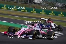 Sergio Perez (MEX) Racing Point F1 Team RP19. 14.07.2019. Formula 1 World Championship, Rd 10, British Grand Prix, Silverstone, England, Race Day.