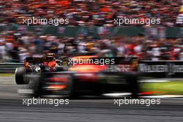 Pierre Gasly (FRA) Red Bull Racing RB15 leads team mate Max Verstappen (NLD) Red Bull Racing RB15. 14.07.2019. Formula 1 World Championship, Rd 10, British Grand Prix, Silverstone, England, Race Day.