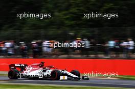 Kimi Raikkonen (FIN) Alfa Romeo Racing C38. 13.07.2019. Formula 1 World Championship, Rd 10, British Grand Prix, Silverstone, England, Qualifying Day.