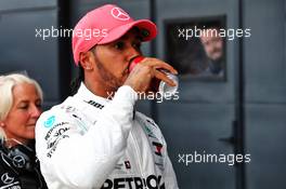 Lewis Hamilton (GBR) Mercedes AMG F1 in qualifying parc ferme. 13.07.2019. Formula 1 World Championship, Rd 10, British Grand Prix, Silverstone, England, Qualifying Day.