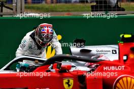 Lewis Hamilton (GBR) Mercedes AMG F1 W10 in qualifying parc ferme. 13.07.2019. Formula 1 World Championship, Rd 10, British Grand Prix, Silverstone, England, Qualifying Day.