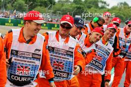 Marshals on the drivers parade. 14.07.2019. Formula 1 World Championship, Rd 10, British Grand Prix, Silverstone, England, Race Day.