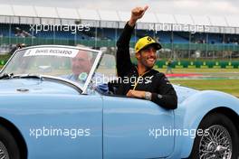 Daniel Ricciardo (AUS) Renault F1 Team on the drivers parade. 14.07.2019. Formula 1 World Championship, Rd 10, British Grand Prix, Silverstone, England, Race Day.