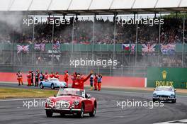 Charles Leclerc (MON) Ferrari on the drivers parade. 14.07.2019. Formula 1 World Championship, Rd 10, British Grand Prix, Silverstone, England, Race Day.