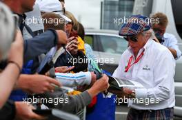 Jackie Stewart (GBR) signs autographs for the fans. 14.07.2019. Formula 1 World Championship, Rd 10, British Grand Prix, Silverstone, England, Race Day.