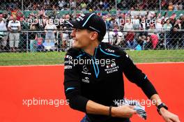 George Russell (GBR) Williams Racing on the drivers parade. 14.07.2019. Formula 1 World Championship, Rd 10, British Grand Prix, Silverstone, England, Race Day.