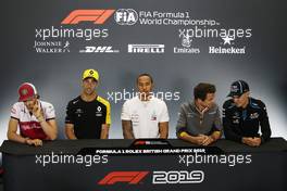 Antonio Giovinazzi (ITA), Alfa Romeo Racing, Daniel Ricciardo (AUS), Renault F1 Team, Lewis Hamilton (GBR), Mercedes AMG F1, Lando Norris (GBR), McLaren F1 Team and George Russell (GBR), Williams F1 Team  11.07.2019. Formula 1 World Championship, Rd 10, British Grand Prix, Silverstone, England, Preparation Day.