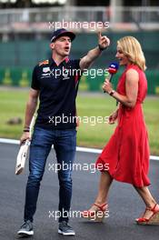 Max Verstappen (NLD) Red Bull Racing plays cricket. 11.07.2019. Formula 1 World Championship, Rd 10, British Grand Prix, Silverstone, England, Preparation Day.