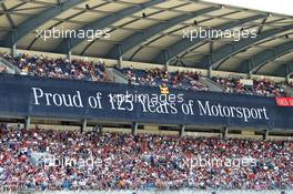 Circuit atmosphere - Fans in the grandstand. 26.07.2019. Formula 1 World Championship, Rd 11, German Grand Prix, Hockenheim, Germany, Practice Day.
