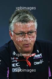 Otmar Szafnauer (USA) Racing Point F1 Team Principal and CEO in the FIA Press Conference. 26.07.2019. Formula 1 World Championship, Rd 11, German Grand Prix, Hockenheim, Germany, Practice Day.