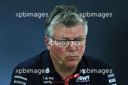 Otmar Szafnauer (USA) Racing Point F1 Team Principal and CEO in the FIA Press Conference. 26.07.2019. Formula 1 World Championship, Rd 11, German Grand Prix, Hockenheim, Germany, Practice Day.