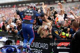 Daniil Kvyat (RUS), Scuderia Toro Rosso and Max Verstappen (NLD), Red Bull Racing  28.07.2019. Formula 1 World Championship, Rd 11, German Grand Prix, Hockenheim, Germany, Race Day.