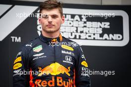 Race winner Max Verstappen (NLD) Red Bull Racing on the podium. 28.07.2019. Formula 1 World Championship, Rd 11, German Grand Prix, Hockenheim, Germany, Race Day.
