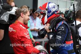 Sebastian Vettel (GER), Scuderia Ferrari and Daniil Kvyat (RUS), Scuderia Toro Rosso  28.07.2019. Formula 1 World Championship, Rd 11, German Grand Prix, Hockenheim, Germany, Race Day.