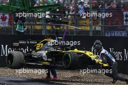 Nico Hulkenberg (GER) Renault F1 Team RS19 retired from the race. 28.07.2019. Formula 1 World Championship, Rd 11, German Grand Prix, Hockenheim, Germany, Race Day.