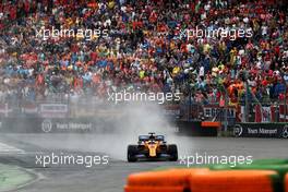 Carlos Sainz Jr (ESP) McLaren MCL34 runs wide. 28.07.2019. Formula 1 World Championship, Rd 11, German Grand Prix, Hockenheim, Germany, Race Day.