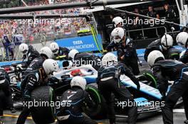 Robert Kubica (POL) Williams Racing FW42 makes a pit stop. 28.07.2019. Formula 1 World Championship, Rd 11, German Grand Prix, Hockenheim, Germany, Race Day.