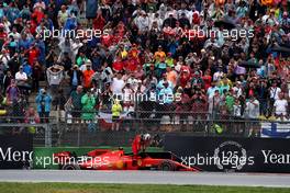 Charles Leclerc (MON) Ferrari SF90 crashed out of the race. 28.07.2019. Formula 1 World Championship, Rd 11, German Grand Prix, Hockenheim, Germany, Race Day.
