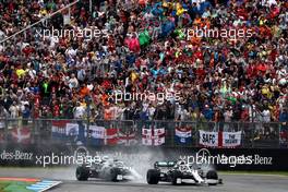 Lewis Hamilton (GBR) Mercedes AMG F1 W10 leads at the start of the race. 28.07.2019. Formula 1 World Championship, Rd 11, German Grand Prix, Hockenheim, Germany, Race Day.