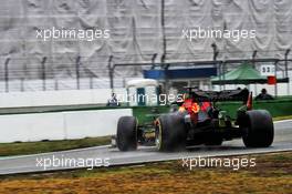 Max Verstappen (NLD) Red Bull Racing RB15 spins. 28.07.2019. Formula 1 World Championship, Rd 11, German Grand Prix, Hockenheim, Germany, Race Day.