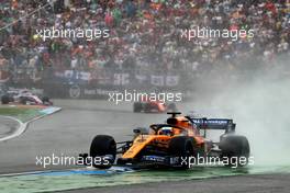 Carlos Sainz Jr (ESP) McLaren MCL34 runs wide. 28.07.2019. Formula 1 World Championship, Rd 11, German Grand Prix, Hockenheim, Germany, Race Day.