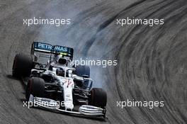 Valtteri Bottas (FIN) Mercedes AMG F1 W10 locks up under braking. 27.07.2019. Formula 1 World Championship, Rd 11, German Grand Prix, Hockenheim, Germany, Qualifying Day.